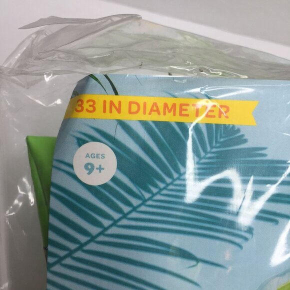 Sun Squad 33" Inflatable Swim Tube Handles Green Pool Beach Sea Fun Summer - Picture 3 of 4